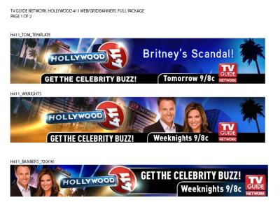 TV GUIDE - WEB ADS - HOLLYWOOD 411 -Pg1