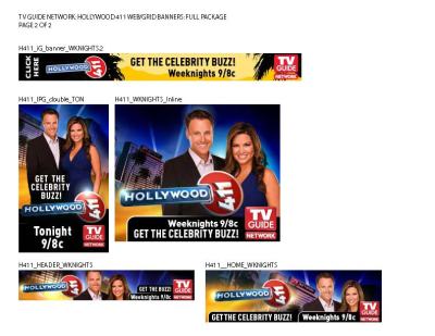 TV GUIDE - WEB ADS - HOLLYWOOD 411 -Pg2
